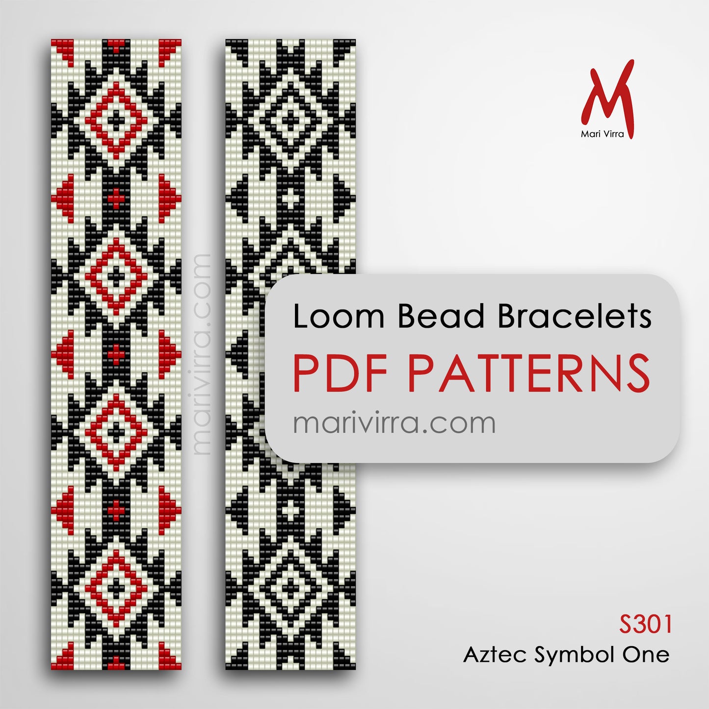 Aztec Symbol One Loom Digital Bead Patterns