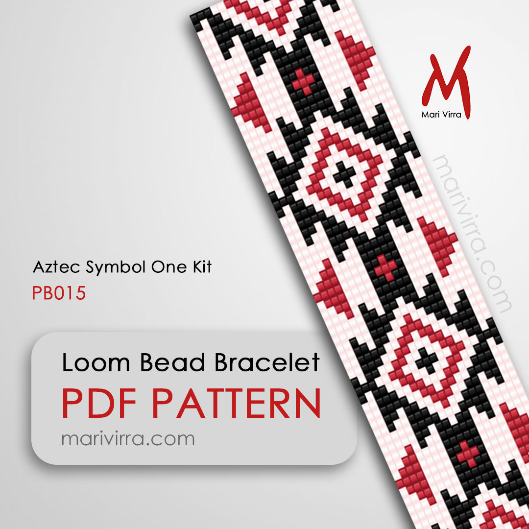 Aztec Symbol One Preciosa Loom Digital Bead Pattern