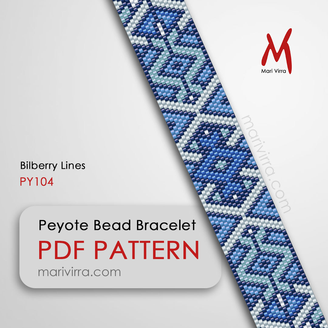 Bilberry Lines Peyote Digital Bead Pattern