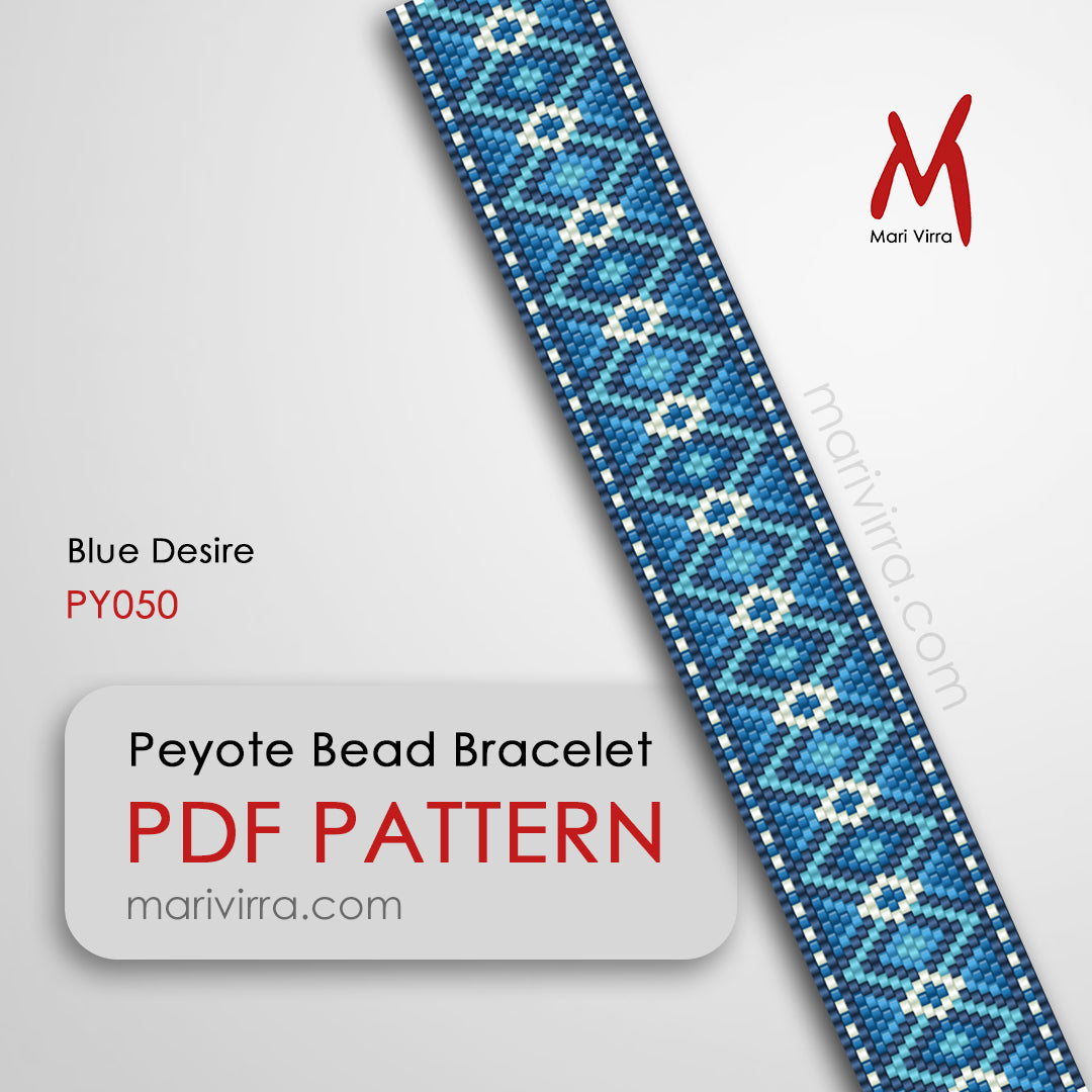 Blue Desire Peyote Digital Bead Pattern