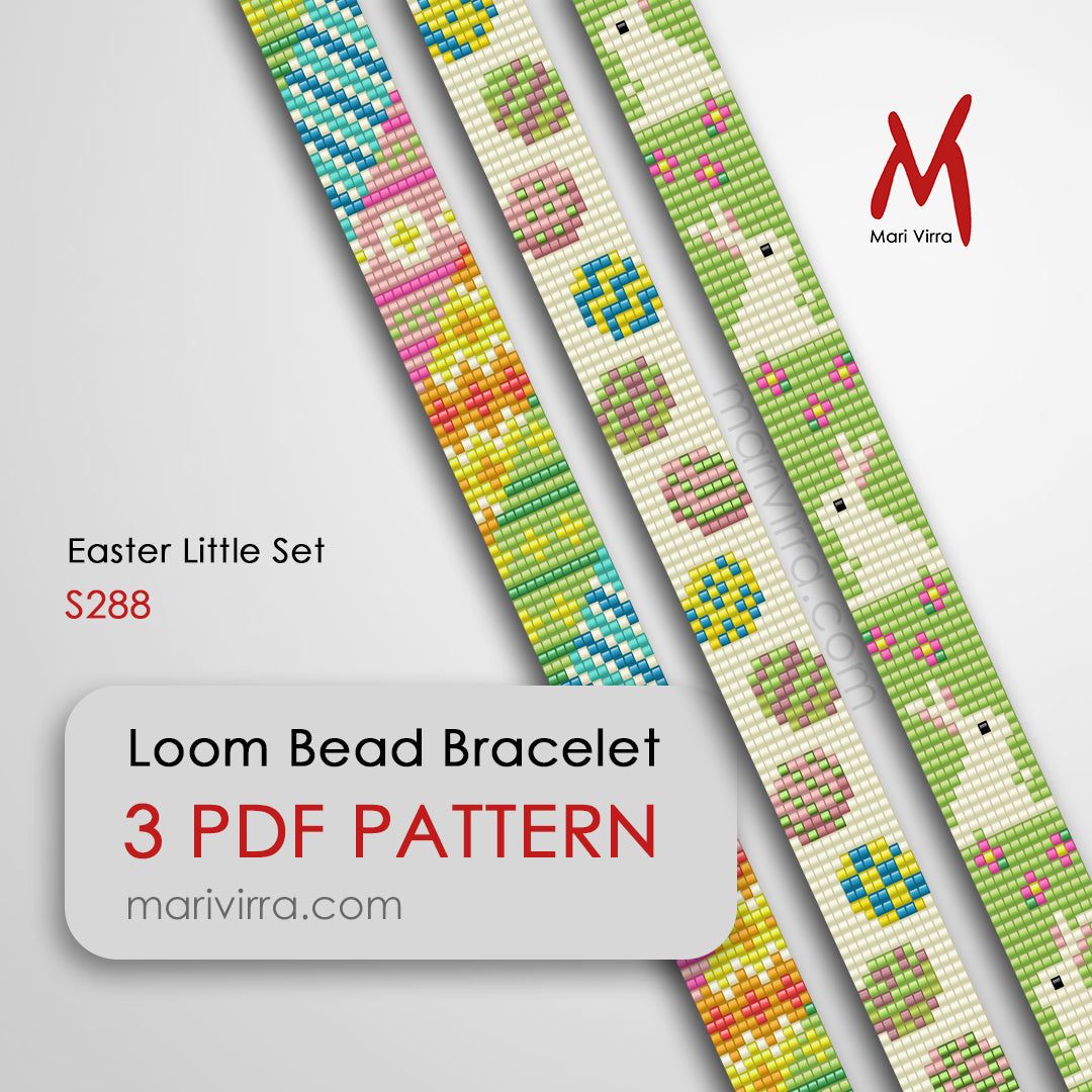 Easter Little Set of Three Loom Digital Bead Patterns