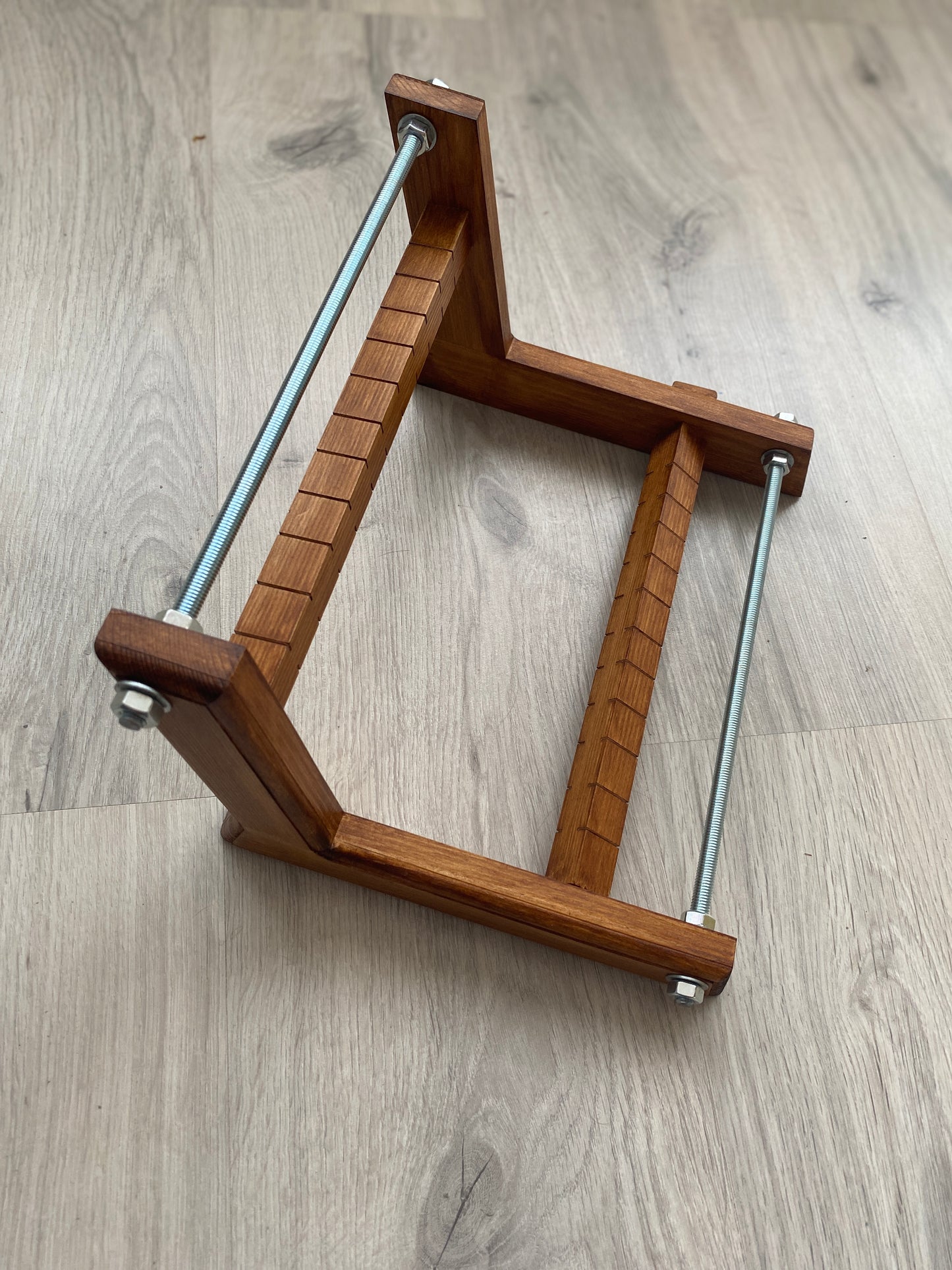 Dark New Wooden Loom with MAGNET for LONG seed beadwork weaving