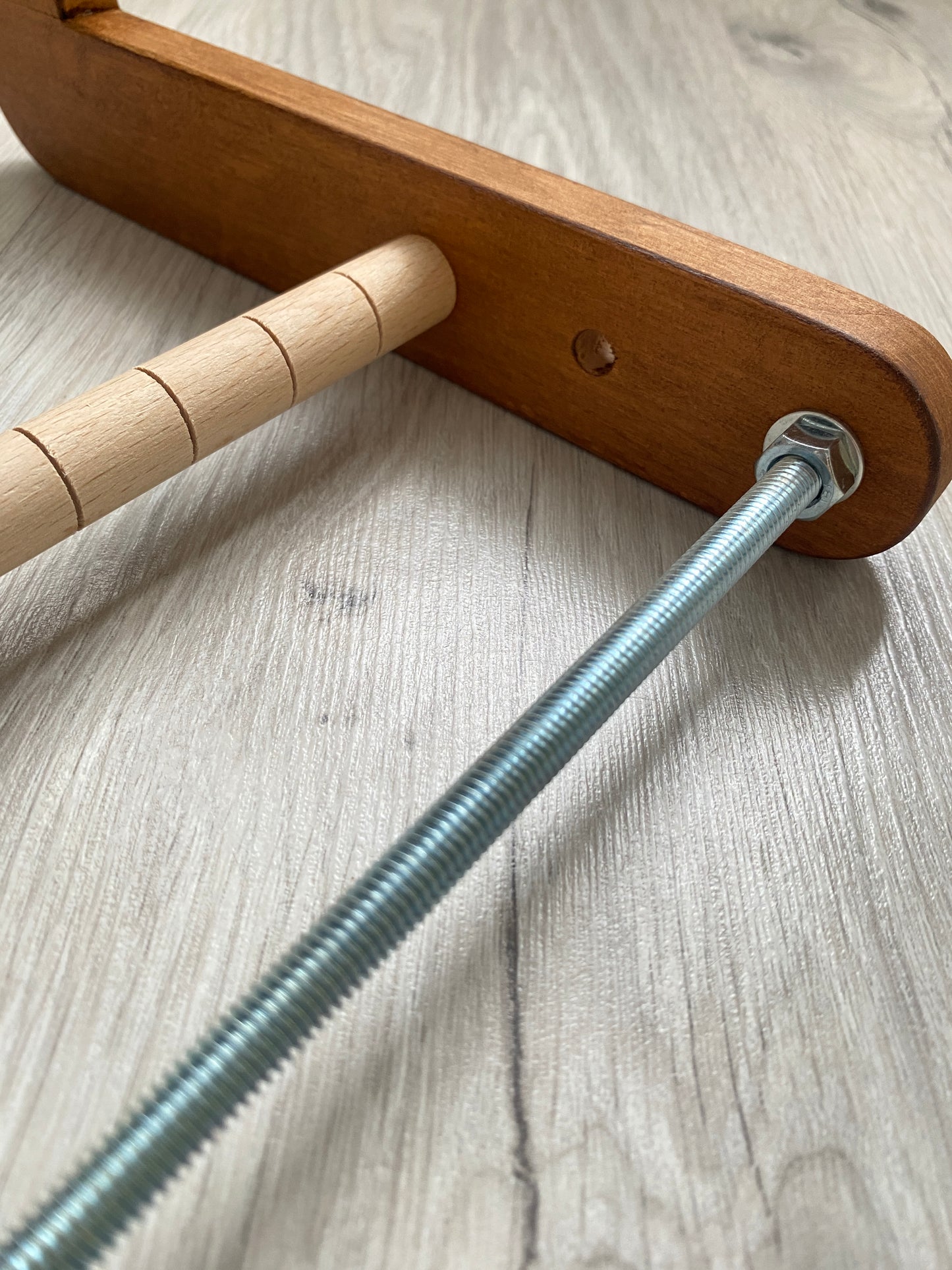 The Dark Biggest Double-sided Wooden Loom for LONG seed beadwork weaving