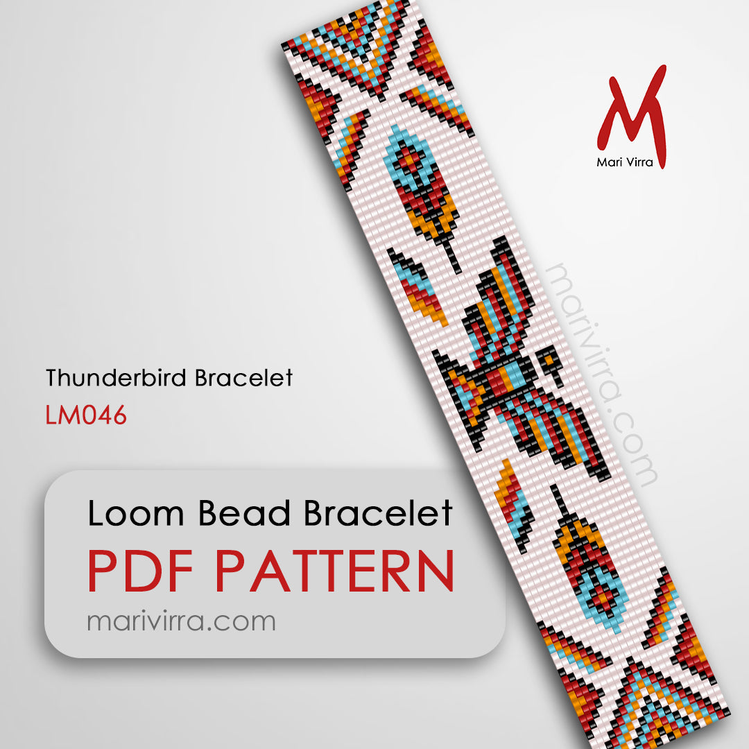 Thunderbird Bracelet Bracelet Loom Digital Bead Pattern