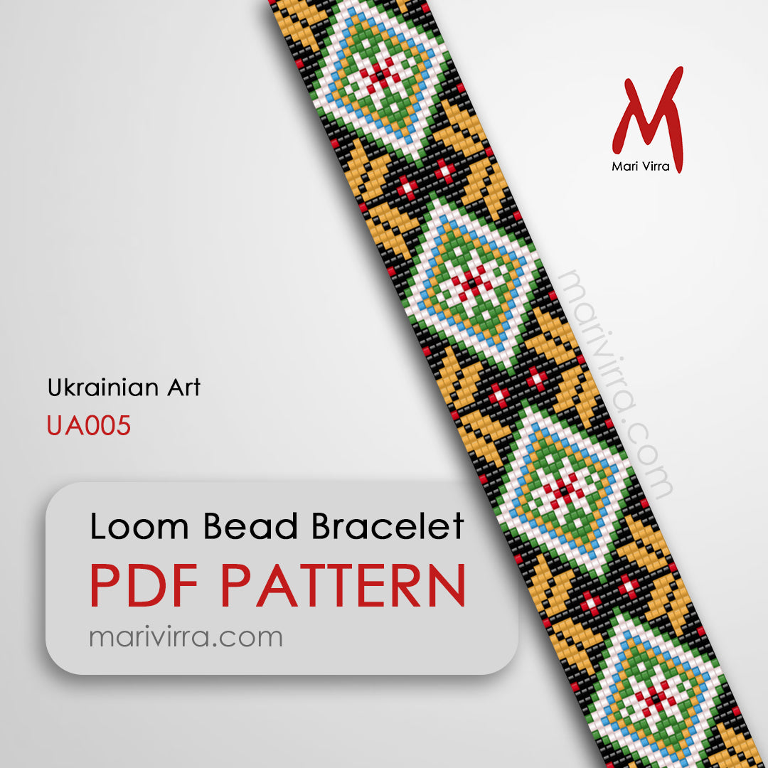 Ukrainian Art Loom Digital Bead Pattern