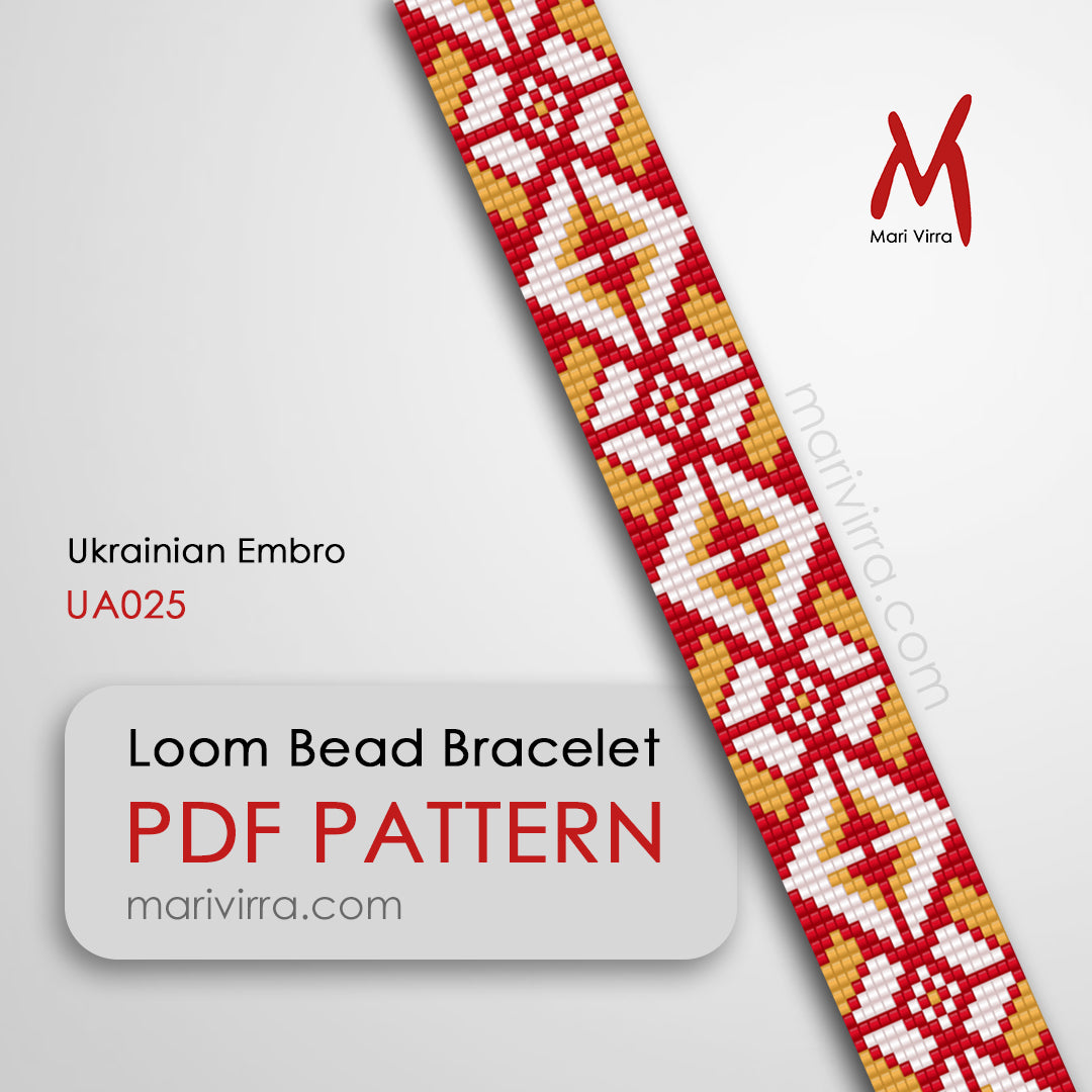 Ukrainian Embro Loom Digital Bead Pattern