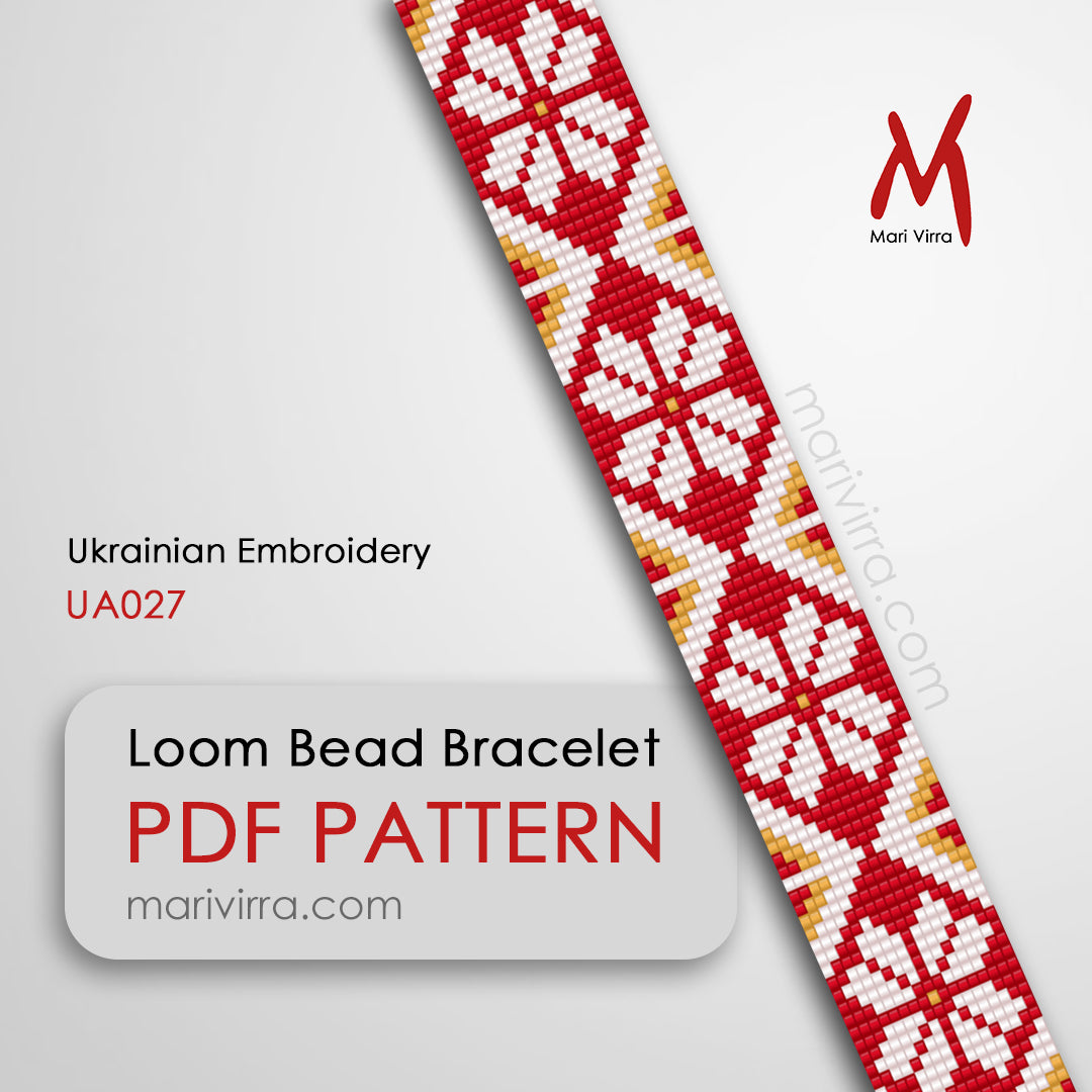 Ukrainian Embroidery Loom Digital Bead Pattern