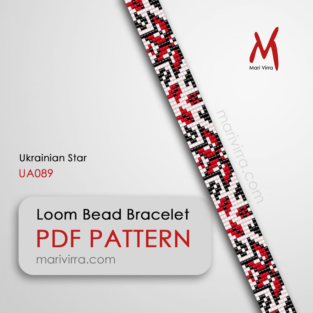Ukrainian Star Loom Digital Bead Pattern