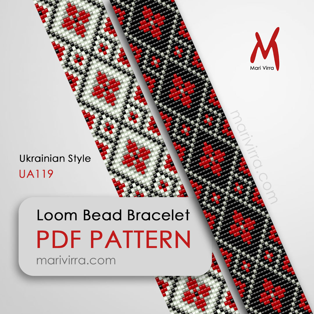Ukrainian Style Loom Digital Bead Pattern