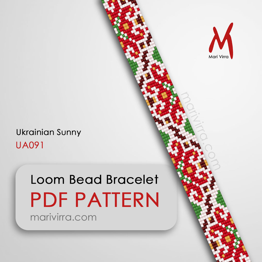 Ukrainian Sunny Loom Digital Bead Pattern