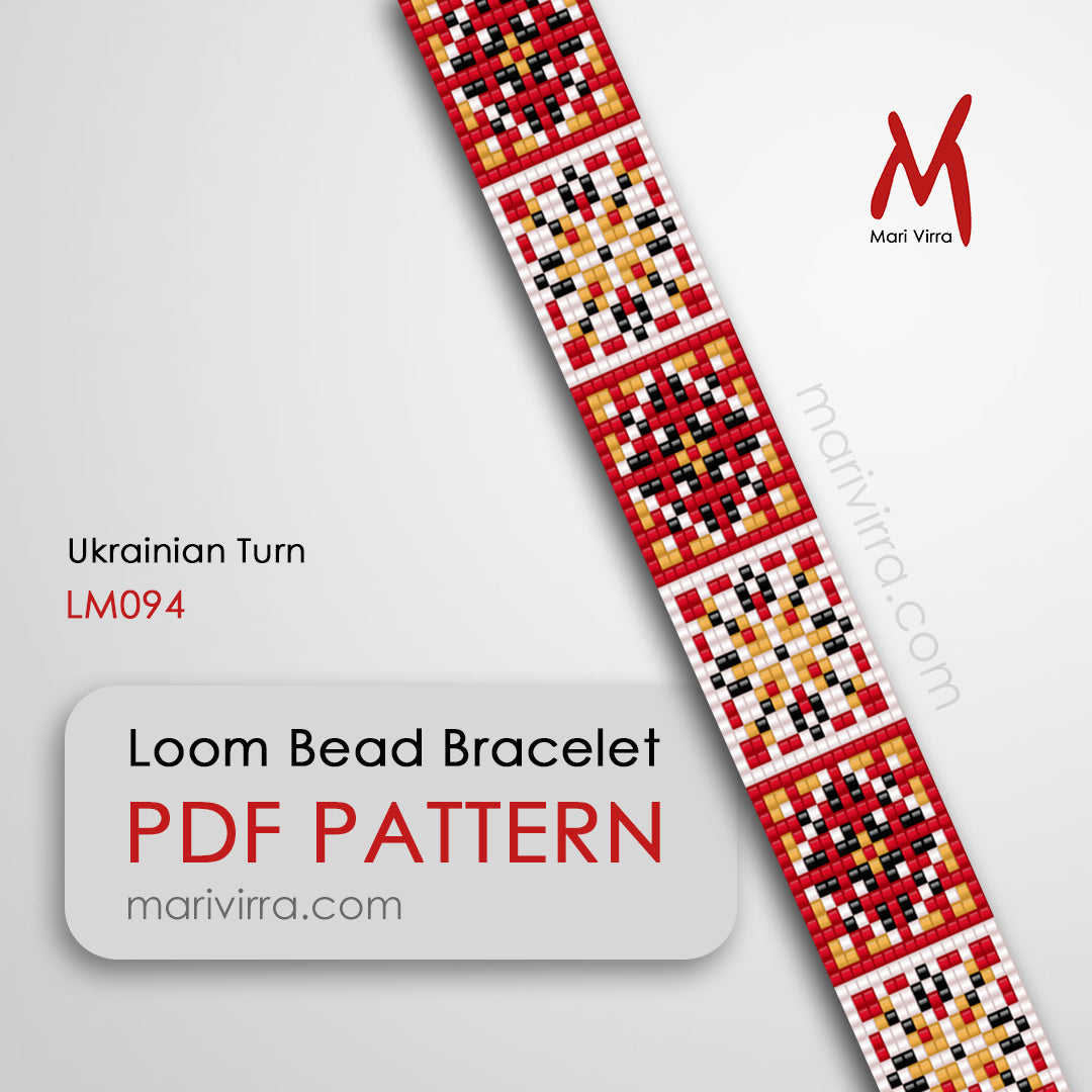 Ukrainian Turn Loom Digital Bead Pattern
