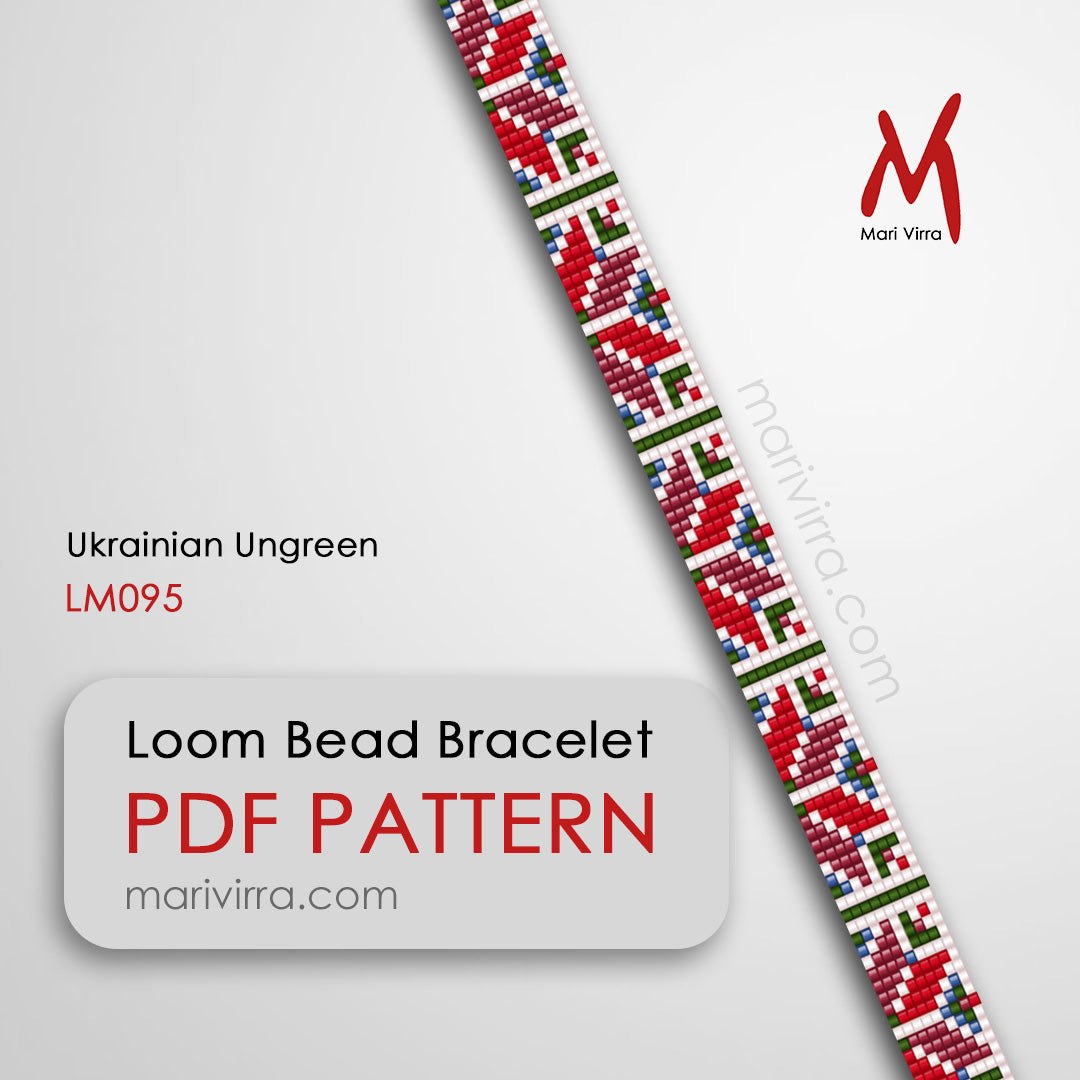 Ukrainian Ungreen Loom Digital Bead Pattern