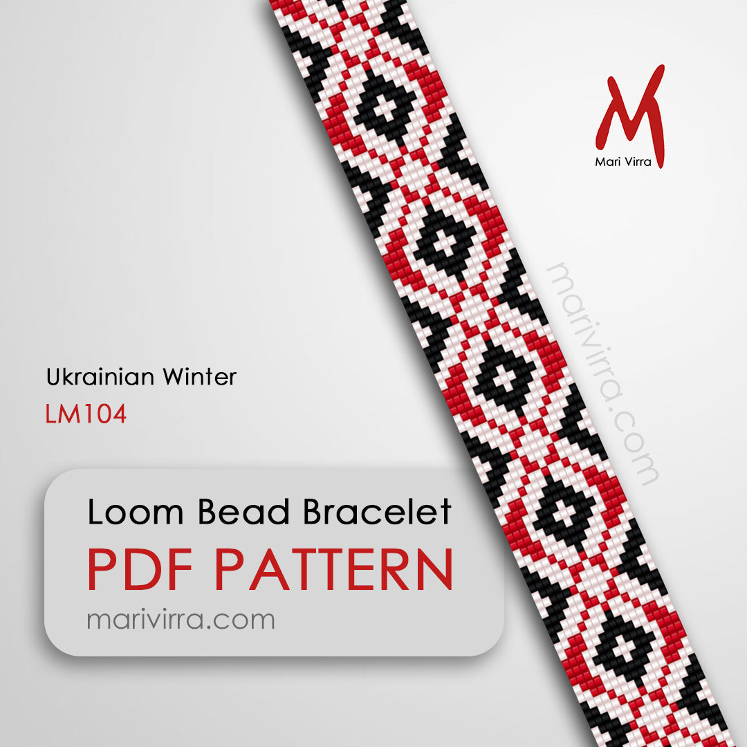 Ukrainian Winter Loom Digital Bead Pattern