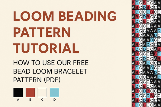 Loom Beading Pattern Tutorial: How to Use Our Free Bead Loom Bracelet Pattern (PDF)