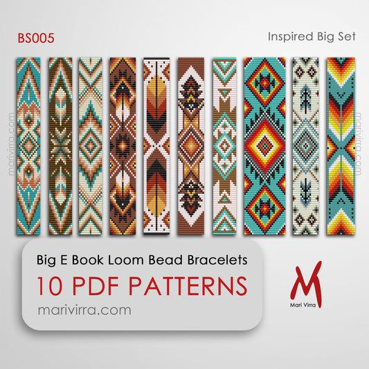 Inspired Big Set of Ten Loom Digital Bead Patterns