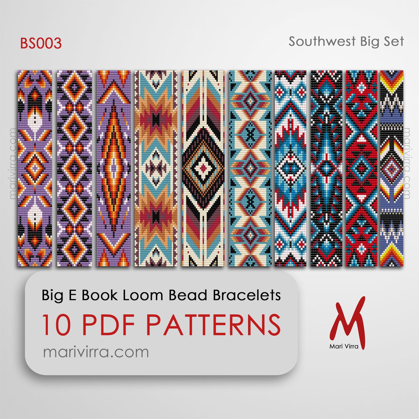 Southwest Big Set of Ten Loom Digital Bead Patterns