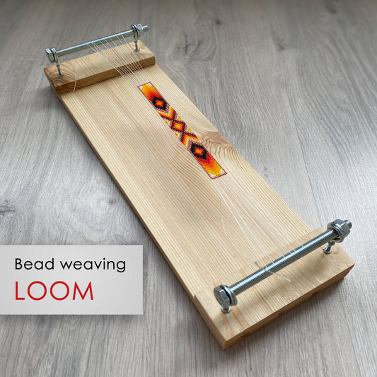 Author's Loom for ONLY SHORT seed beadwork weaving