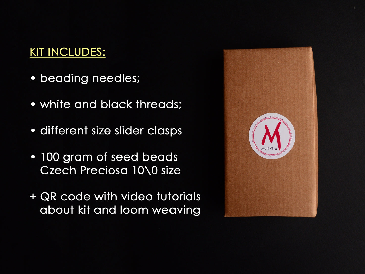 Preciosa Round Starter Beading Pack Kit for creating Loom Bracelets with 10/0 beads size