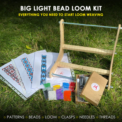 Big Light Bead Loom Kit - Everything you need to start loom weaving