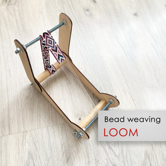 Light Wooden Easy Loom for LONG seed beadwork weaving