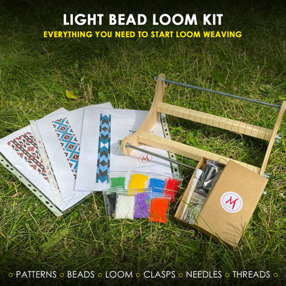 Light Bead Loom Kit - Everything you need to start loom weaving