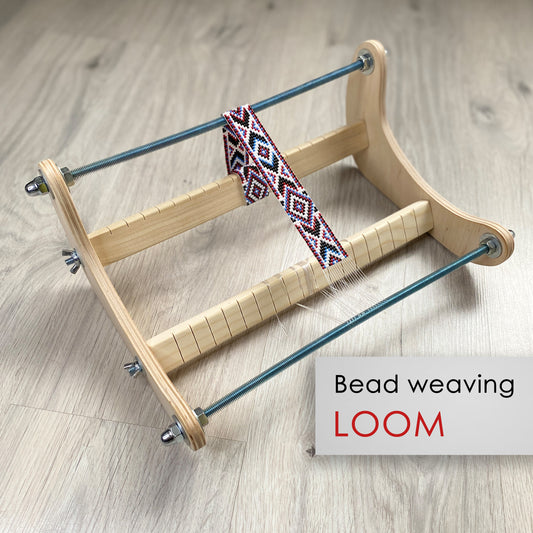 Wooden Loom for LONG seed beadwork weaving