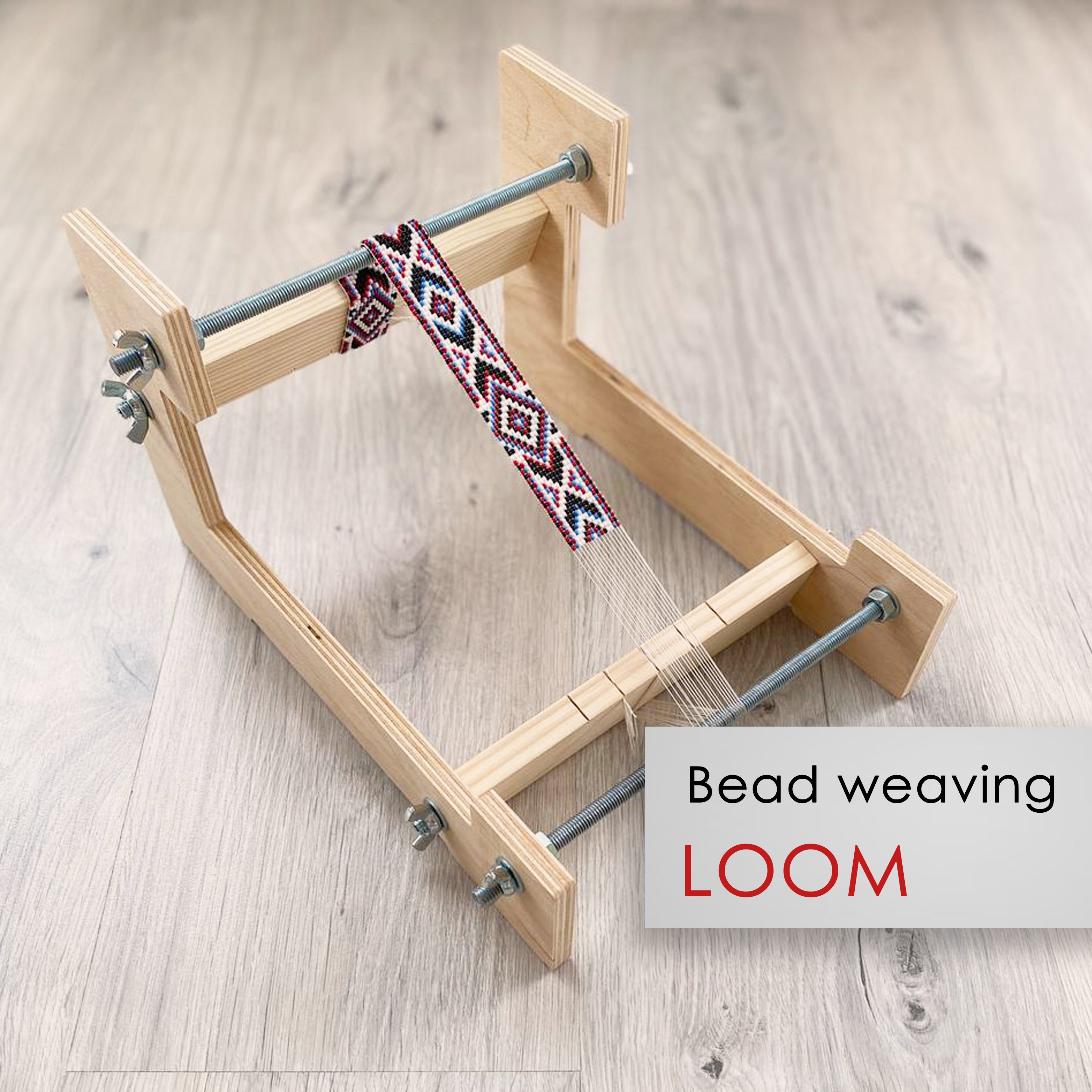 Large Wooden Loom for LONG seed beadwork weaving – MariVirra
