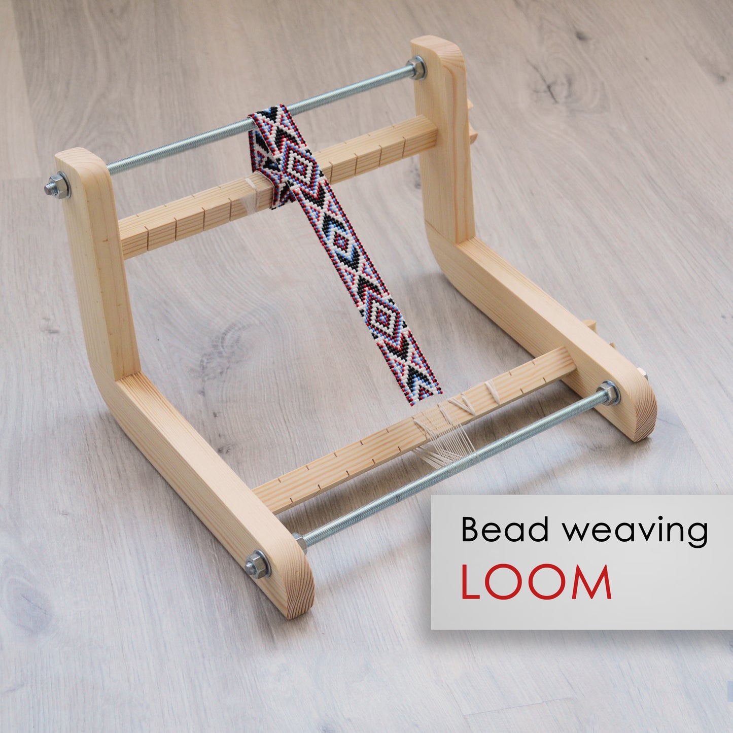 Modern Loom for LONG seed beadwork weaving