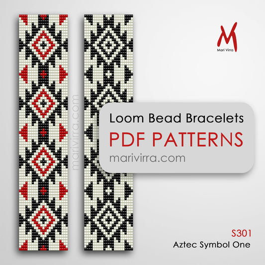 Aztec Symbol One Loom Digital Bead Patterns