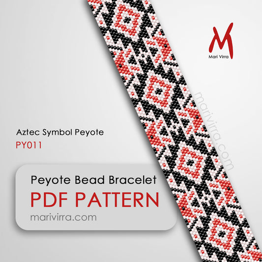 Aztec Symbol Peyote Digital Bead Pattern