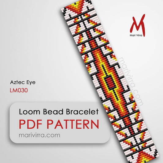 Aztec Eye Loom Digital Bead Pattern
