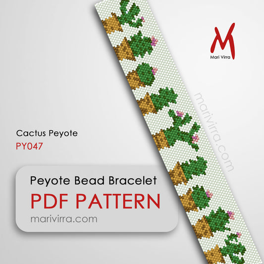 Cactus Peyote Digital Bead Pattern