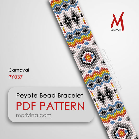 Carnaval Peyote Digital Bead Pattern