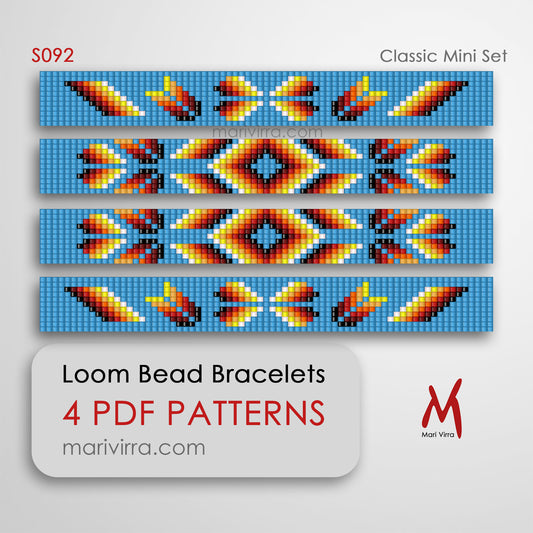 Classic Mini Set of Four Loom Digital Bead Patterns