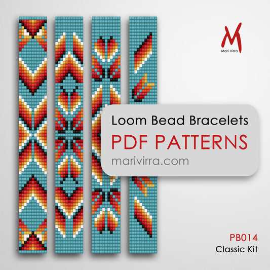 Classic Preciosa Set of Three Loom Digital Bead Patterns