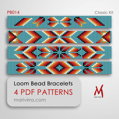 Classic Preciosa Set of Three Loom Digital Bead Patterns