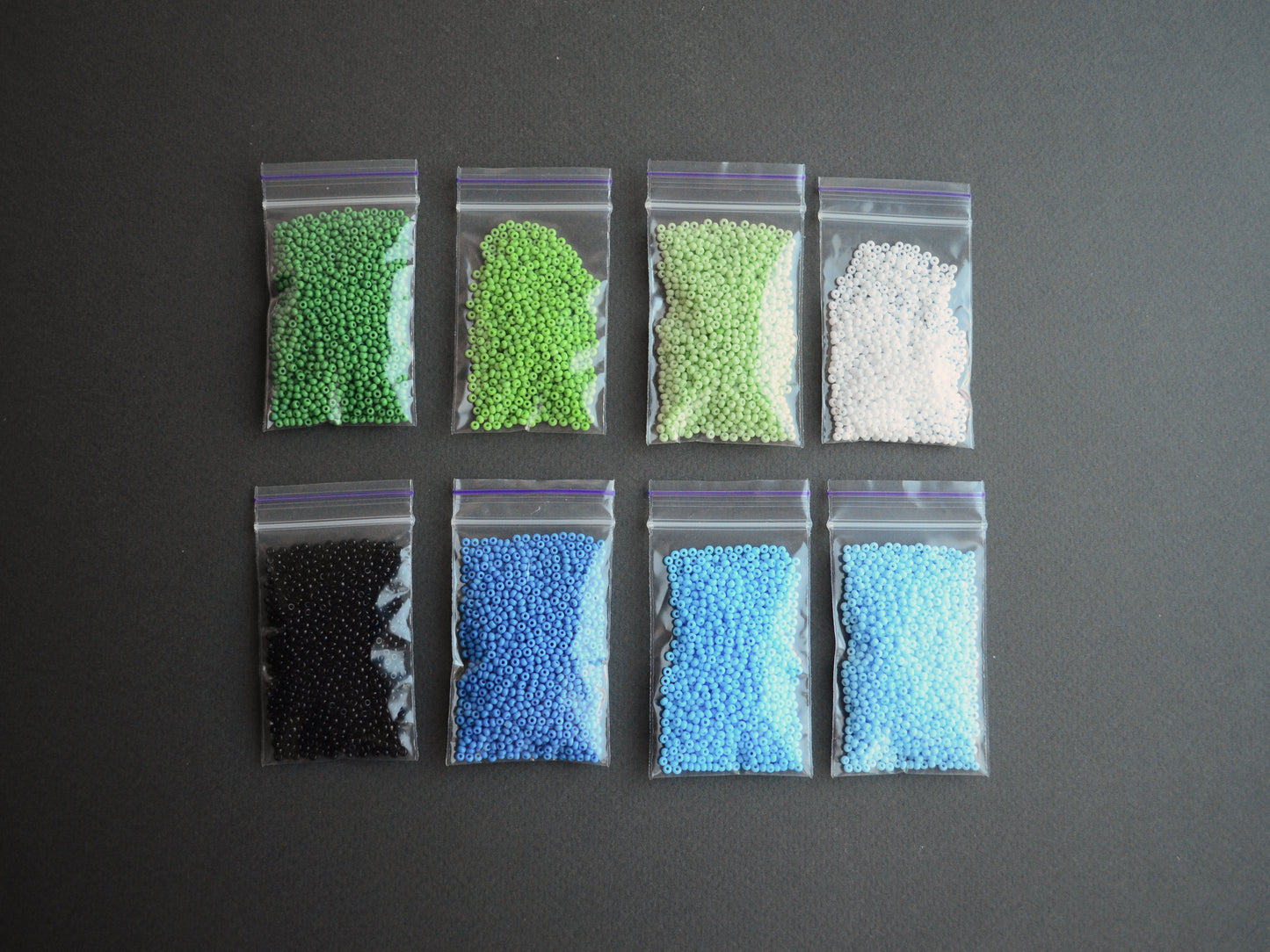 Green Bead Kit for creating 3 Loom Bracelets - Jewelry making SET