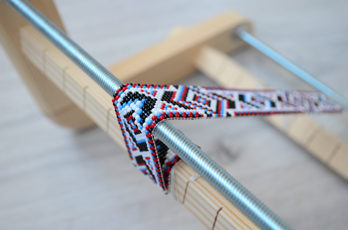 Modern Loom for LONG seed beadwork weaving