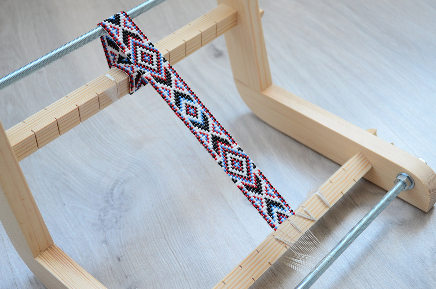 Modern Loom for LONG seed beadwork weaving