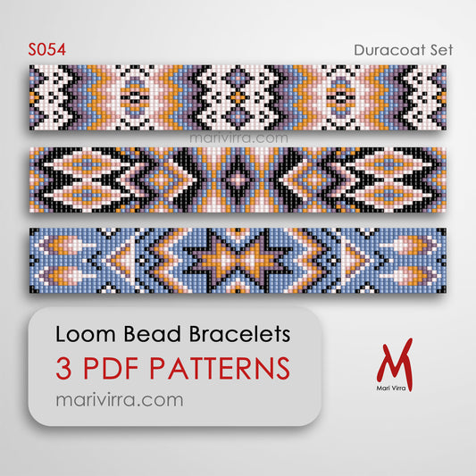 Duracoat Set of Three Loom Digital Bead Patterns