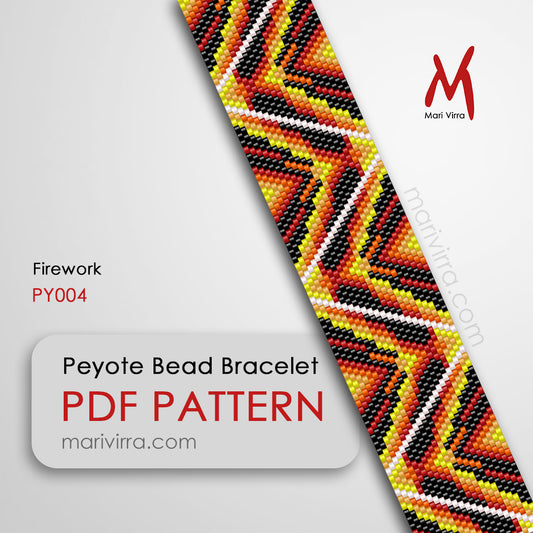 Firework Peyote Digital Bead Pattern