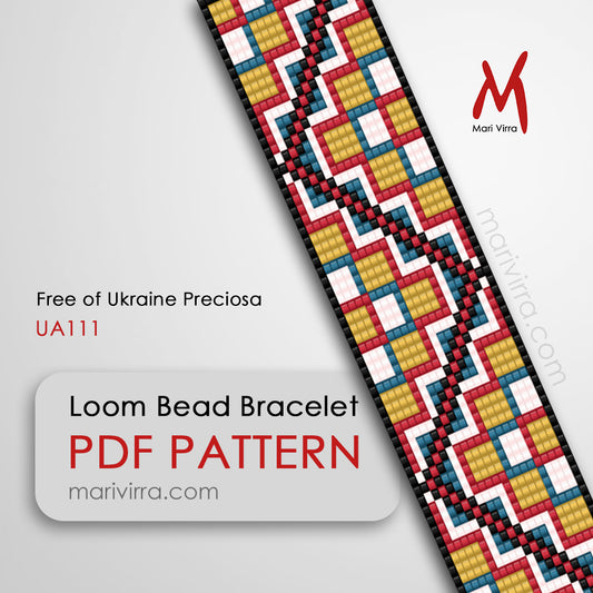 Free of Ukraine Preciosa Loom Digital Bead Pattern