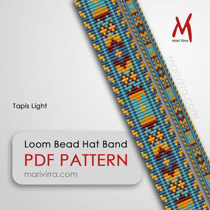 Tapis Set Hat Band Set of Four Loom Digital Bead Patterns