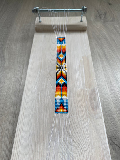 White Author's Loom for ONLY SHORT seed beadwork weaving
