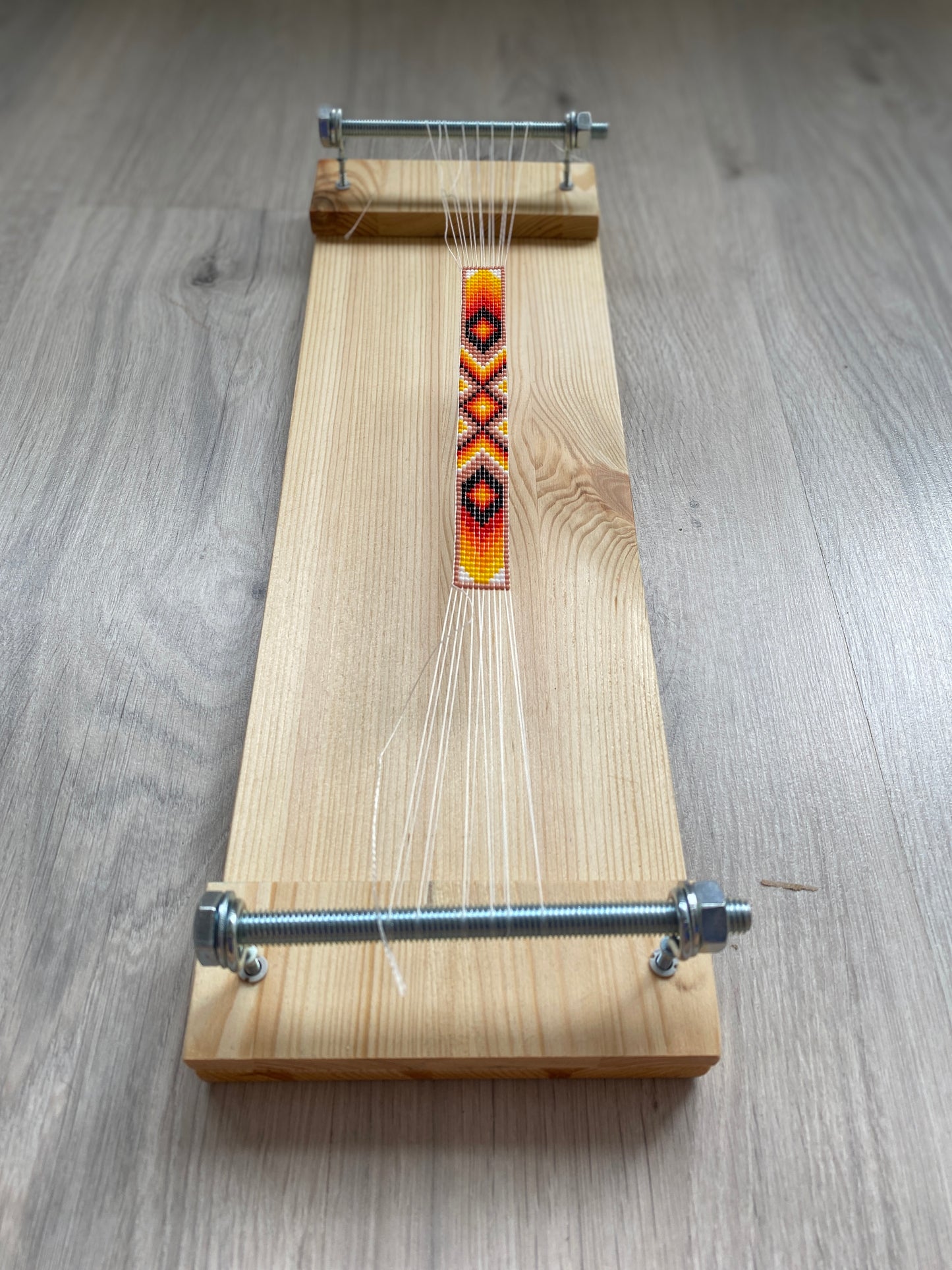 Author's Loom for ONLY SHORT seed beadwork weaving
