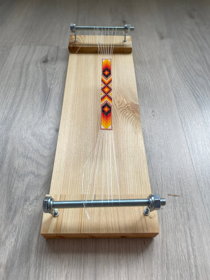 Author's Loom for ONLY SHORT seed beadwork weaving