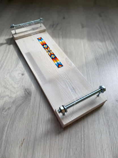 White Author's Loom for ONLY SHORT seed beadwork weaving