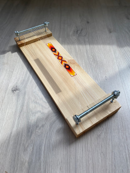 Author's Loom for ONLY SHORT seed beadwork weaving
