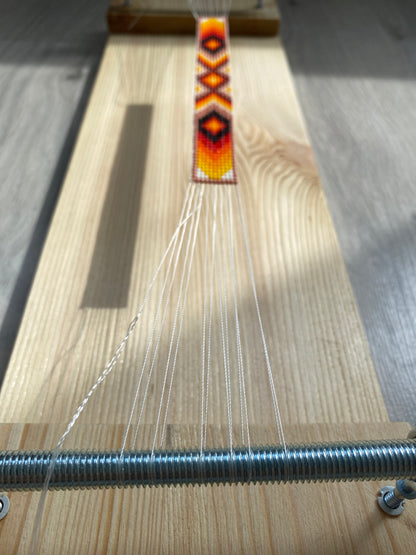 Author's Loom for ONLY SHORT seed beadwork weaving