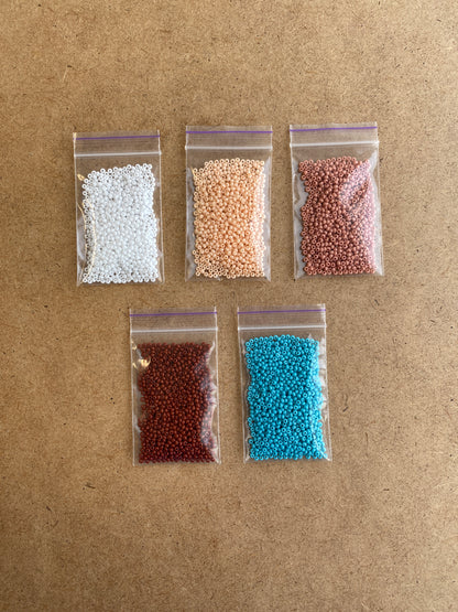 Square Bead Kit for creating 3 Loom Bracelets - Jewelry making SET